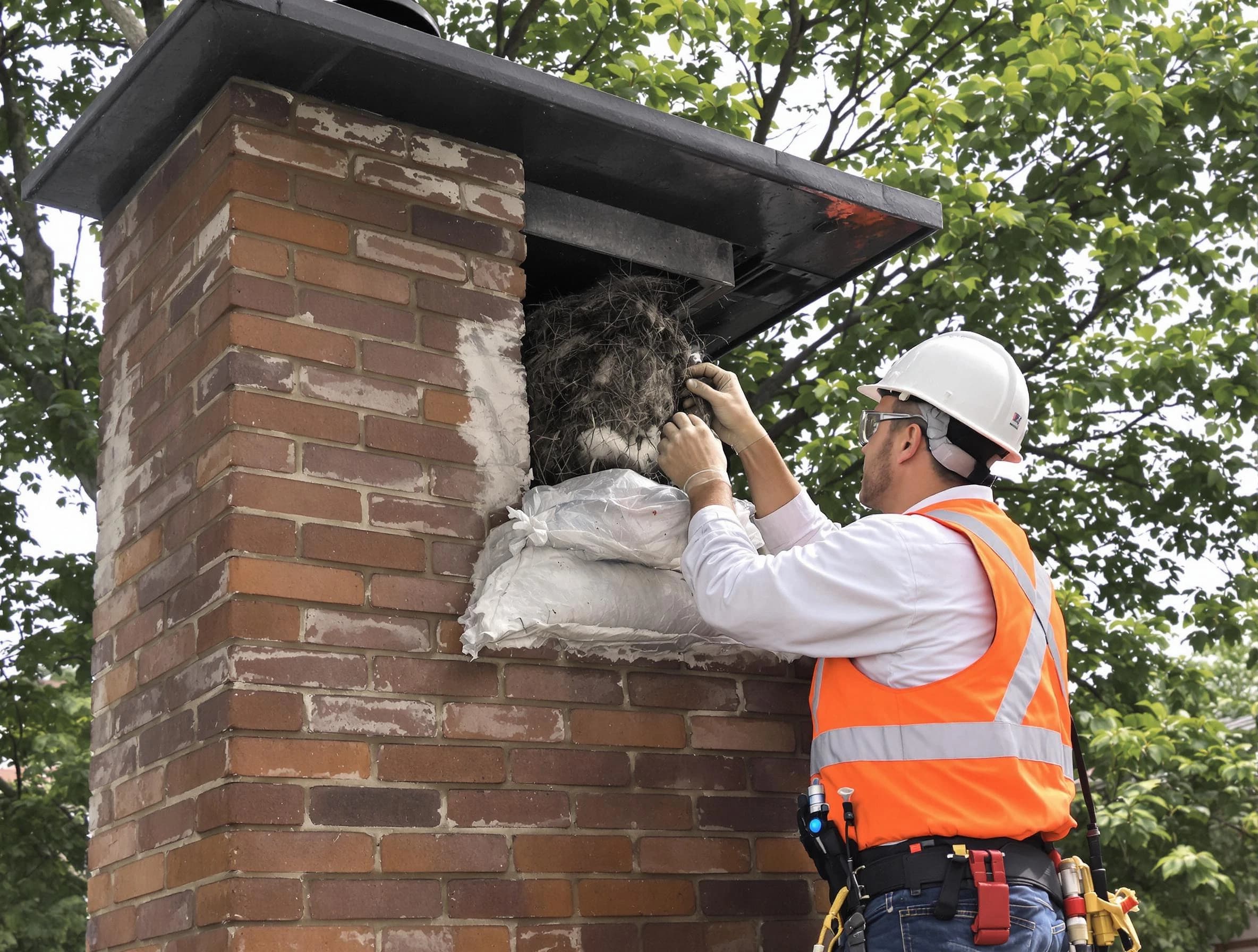 Humane removal of debris and animals by Hendersonville Chimney Sweep in Hendersonville, TN