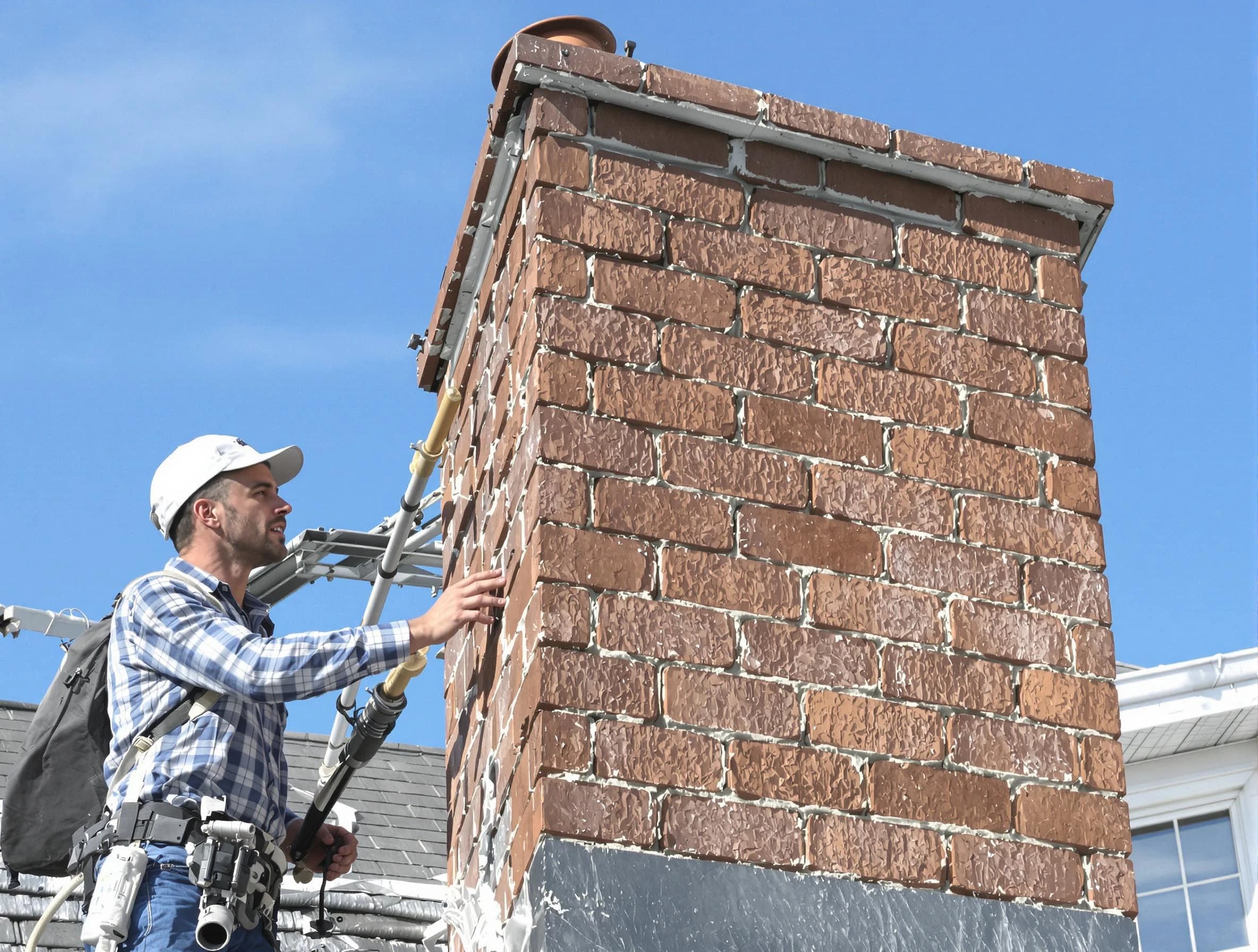 Brickwork for a chimney rebuild by Hendersonville Chimney Sweep in Hendersonville, TN