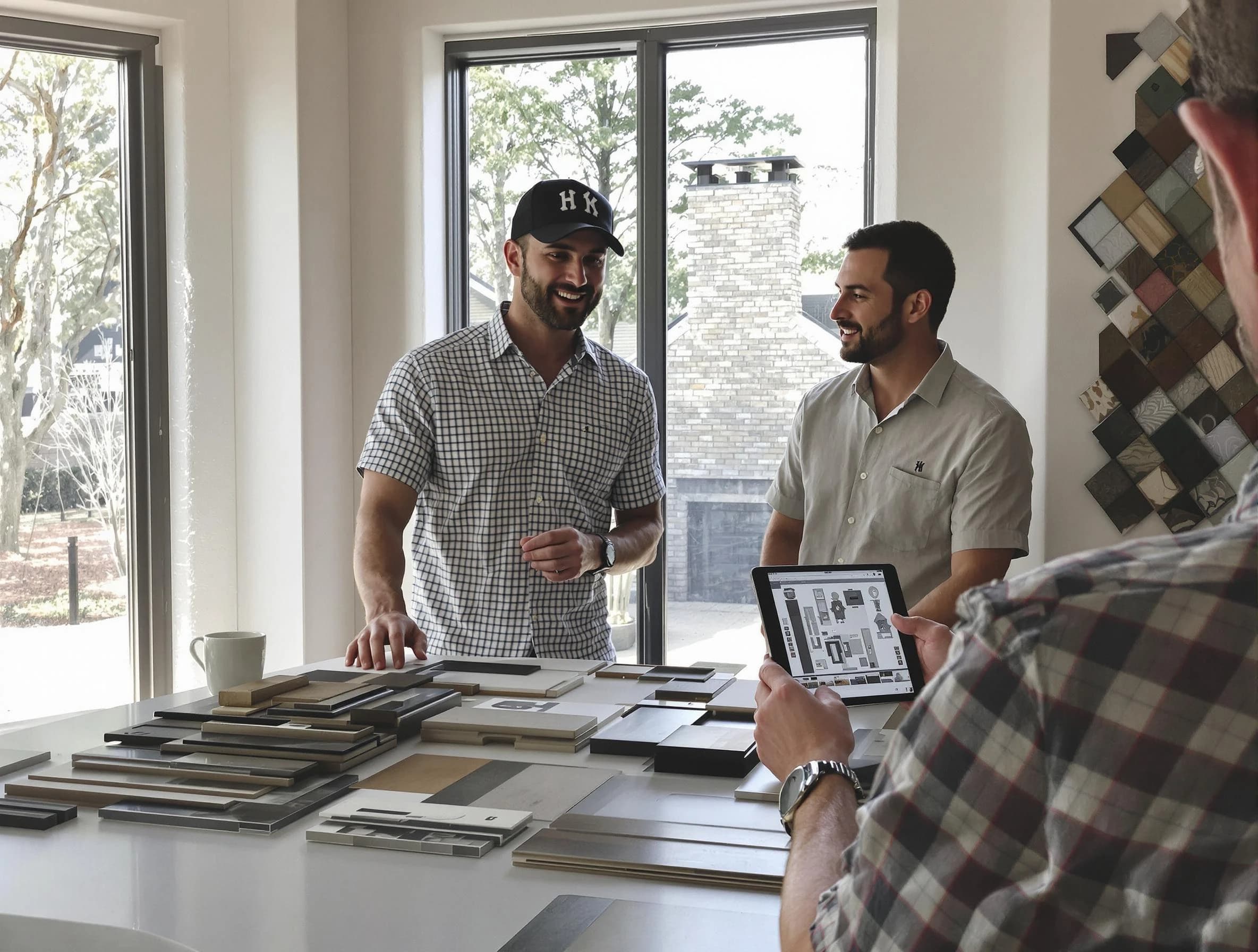 Hendersonville Chimney Sweep remodeling a chimney and fireplace in Hendersonville, TN