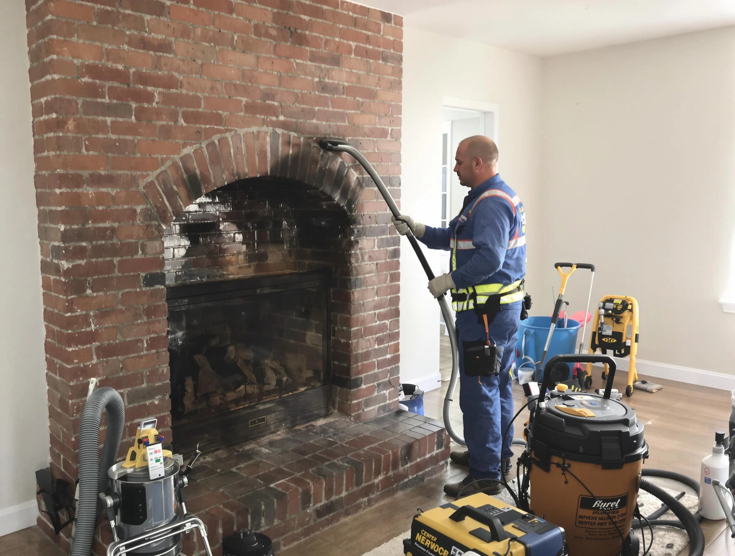 Hendersonville Chimney Sweep expert performing detailed chimney sweep in Hendersonville, TN