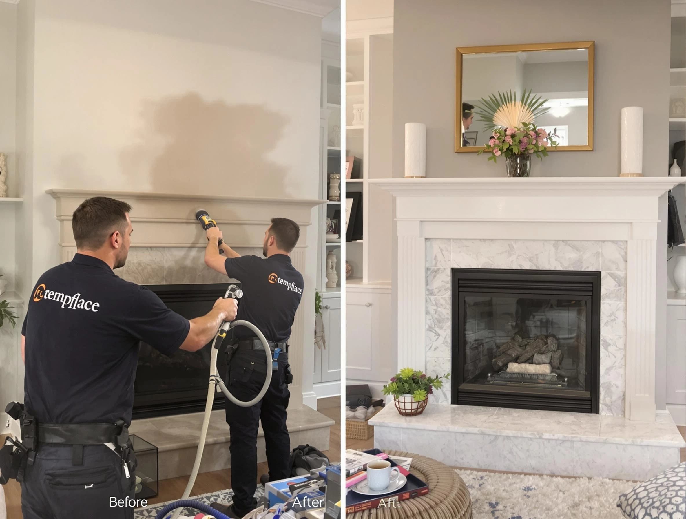 Professional soot removal by Hendersonville Chimney Sweep team in Hendersonville, TN