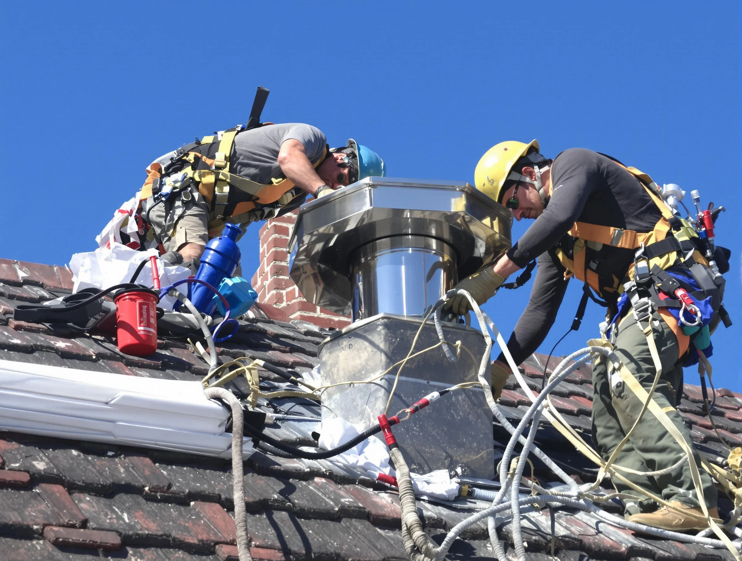 Protective chimney cap installed by Hendersonville Chimney Sweep in Hendersonville, TN