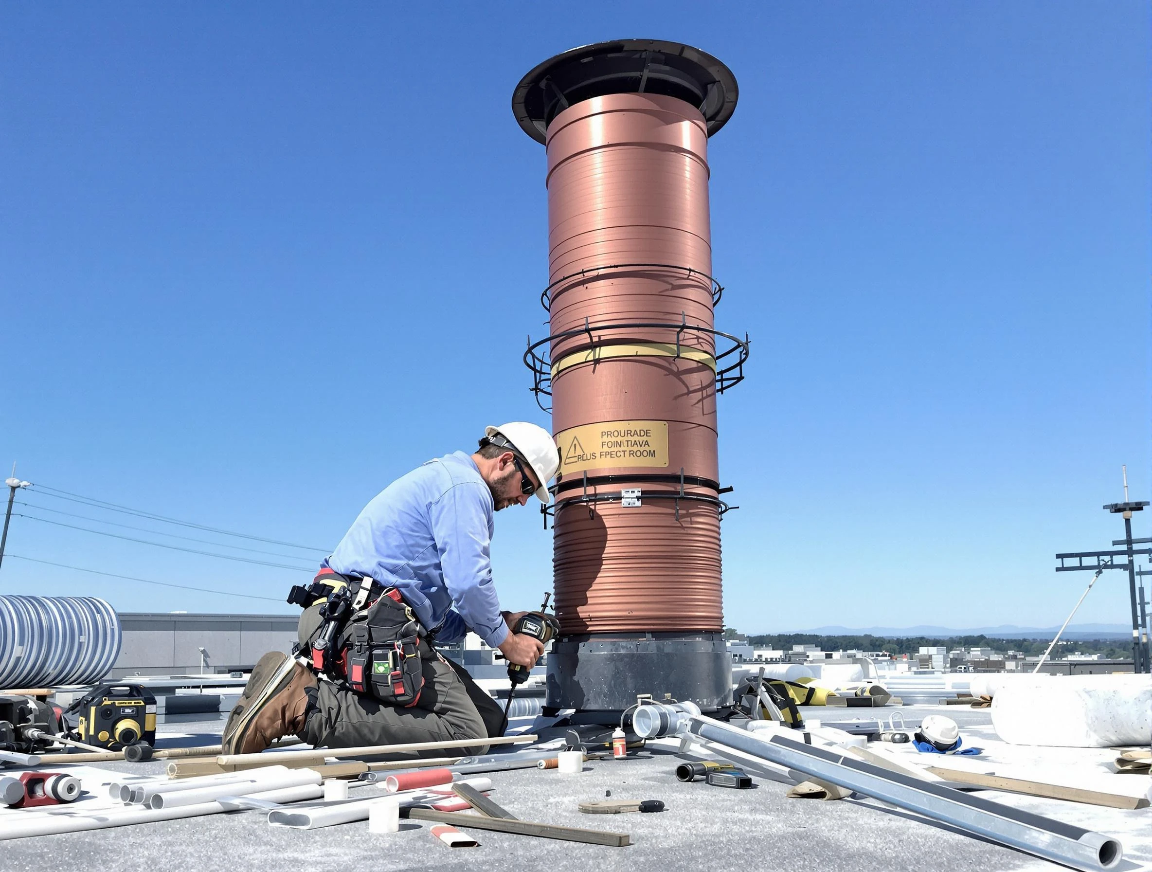 Installed chimney liner by Hendersonville Chimney Sweep in Hendersonville, TN
